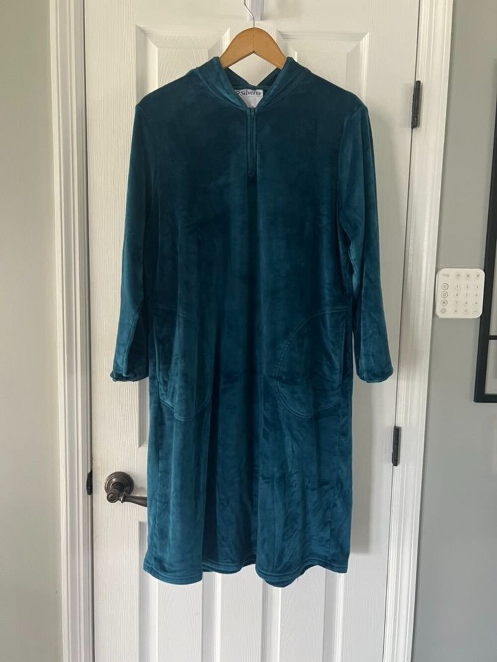 Silverts Women's Adaptive Open Back Plush Nightgown, Assisted Dressing Gown